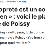 titre et chapô de l'article sur la Propreté à Poissy
