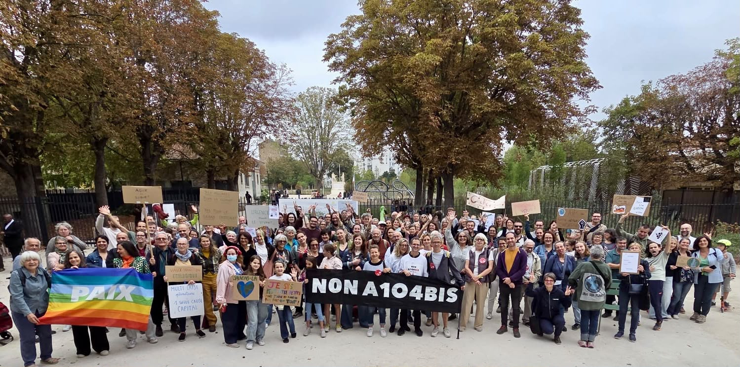 vue globale de la mobilisation à Houilles