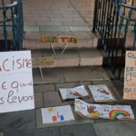 pancartes de la manifestation