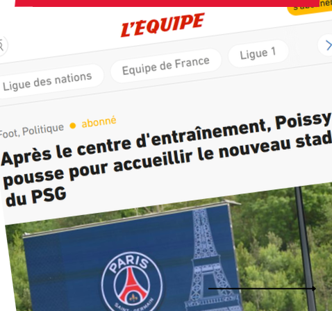 titre de l'article dans l'Equipe